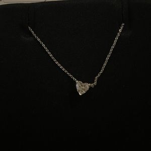 DE BEERS Heart Diamond Necklace 0.82ct NEW